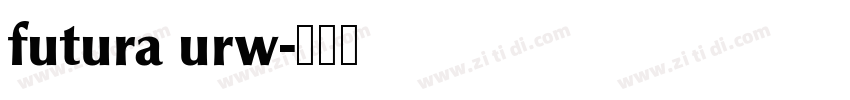 futura urw字体转换
